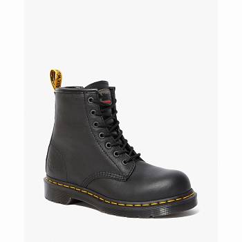 Dr Martens Maple Zip Newark Steel Toe - Cierne Pracovne Cizmy Damske, DR0360